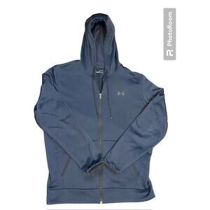 Under Armour Womens Medium Navy Blue Zip up Hoodie Jacket EUC